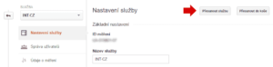 Výběr transferu služby