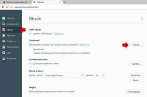 Mozilla obsah