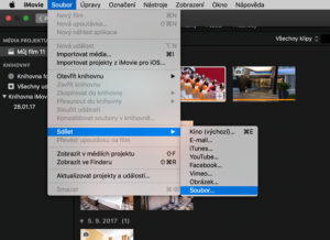 Uložení videa