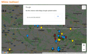 Mapa přes API
